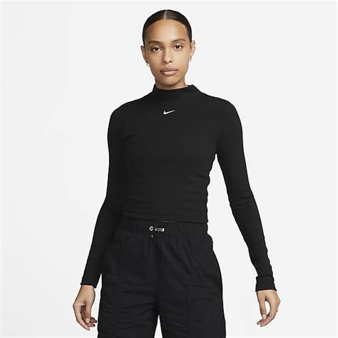 nike performance tennis longsleeve damen stehkragen|Damen Langarm shirts .